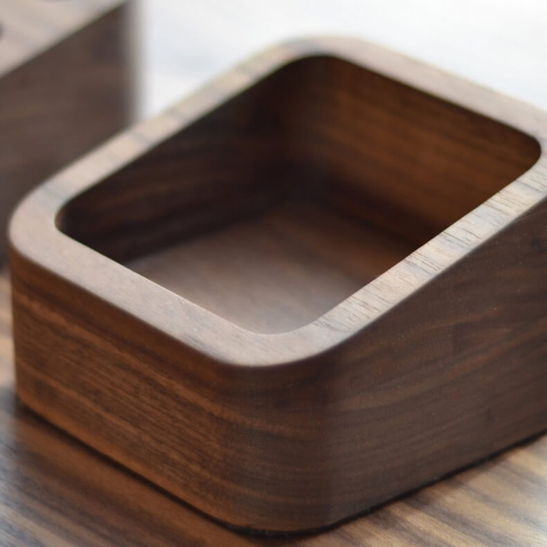 Small Storage Tray for Orson Desk by Matthew Hilton in walnut - Suite Wood