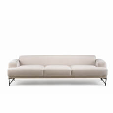 ARMSTRONG 3-SEATER SOFA SHOWN IN WHITE OILED ASH AND HARALD 2 212 FABRIC