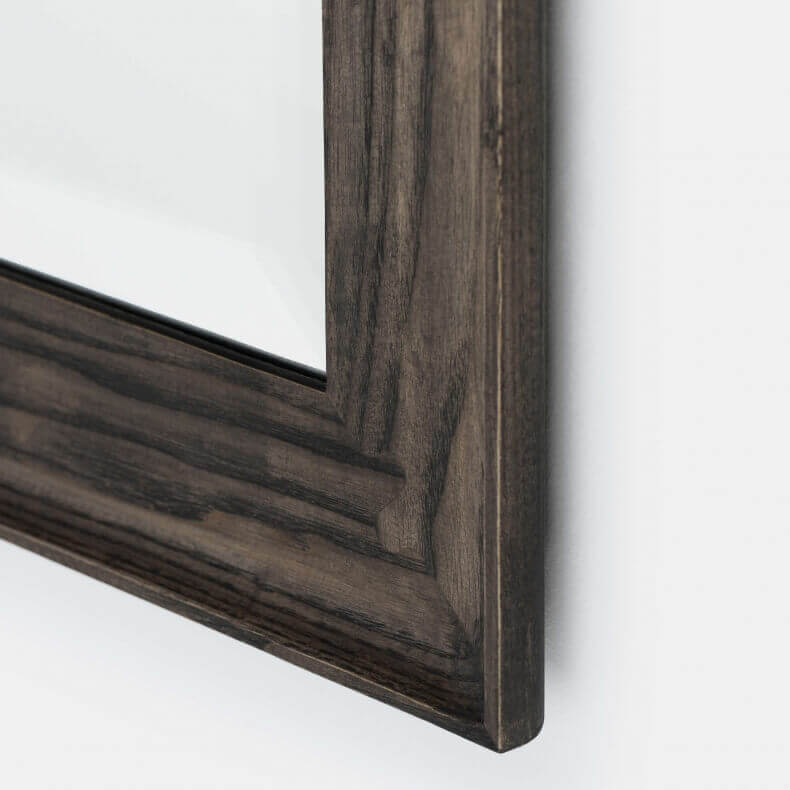 CONISTON LARGE RECTANGULAR MIRROR SHOWN IN BLACK OILED ASH
