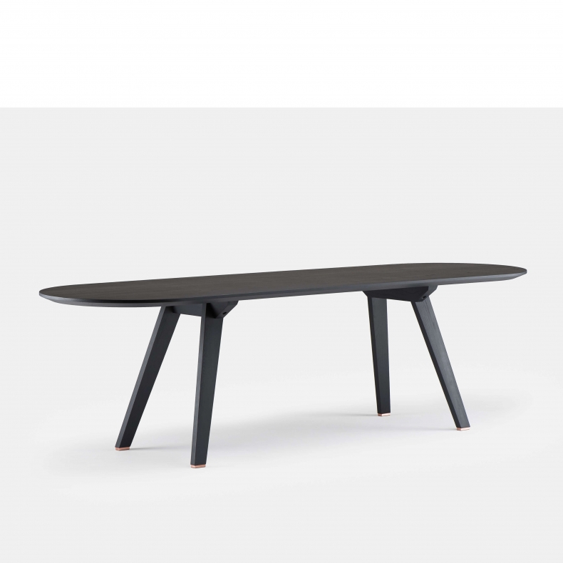 Together Fixed Table by Studioilse in black stained ash
