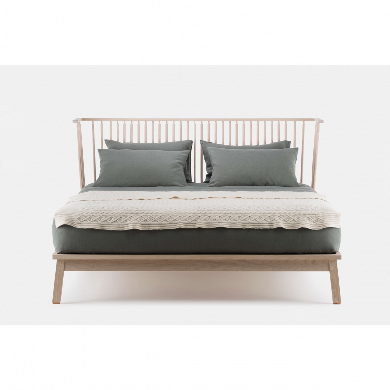 COMPANIONS BED SHOWN IN WHITE OILED ASH