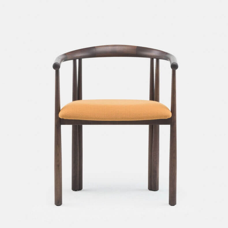 Elliot Chair door Jason Miller in zwart geolied walnotenhout