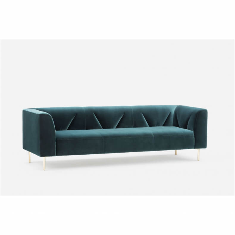 GATES SOFA SHOWN IN BRONZE AND HARALD 3 982 FABRIC