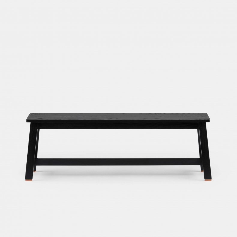 Two-Seater Bench by Studioilse in black stained ash