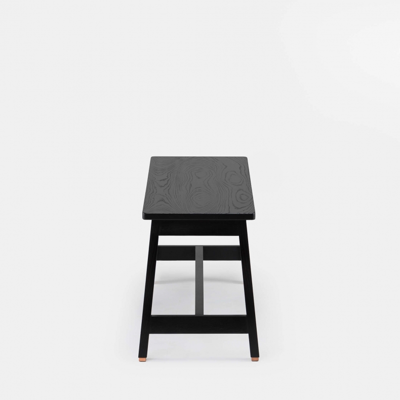 Two-Seater Bench by Studioilse in black stained ash