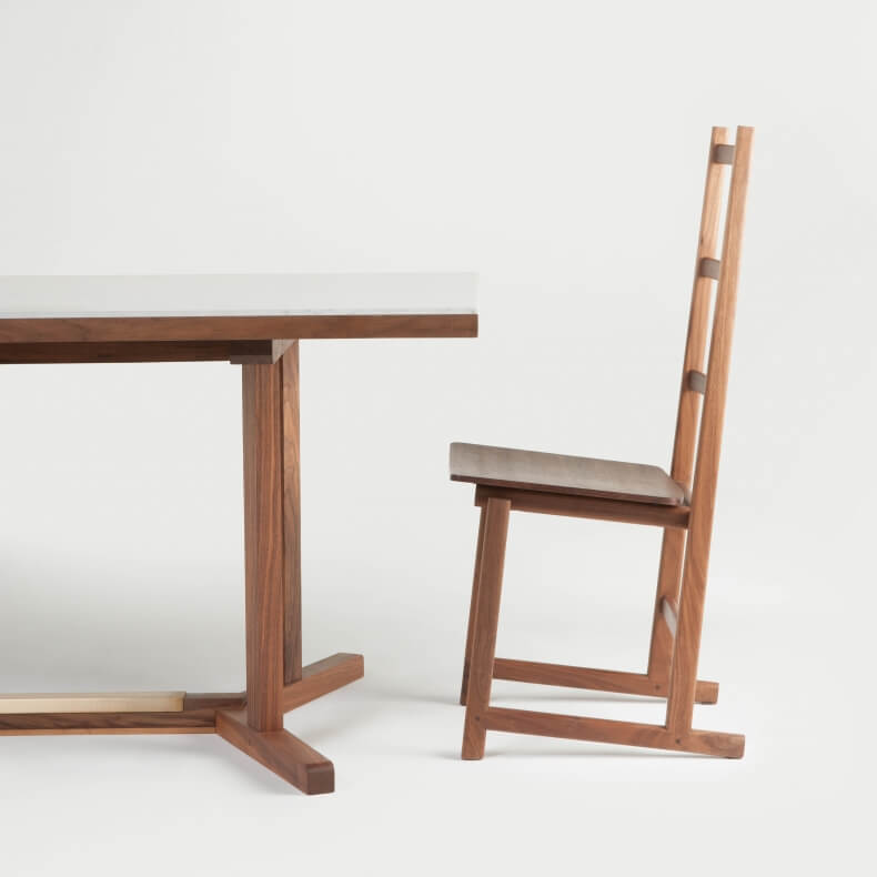 Shaker Dining Chair in walnotenhout door Neri & Hu - Suite Wood