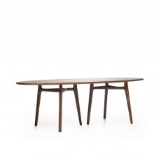 SOLO DINING TABLE SHOWN IN DANISH OILED WALNUT 