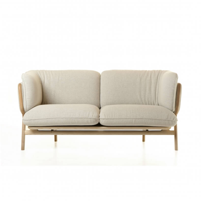 Stanley 2-Seater Sofa door Luca Nichetto in Deens geolied essenhout