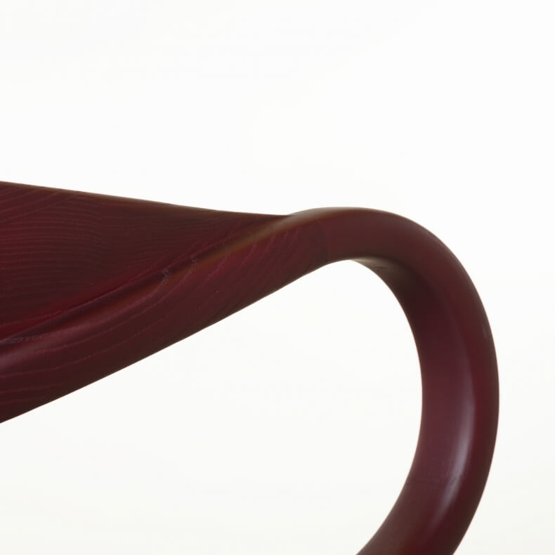 Vivien Dining Chair by Luca Nichetto in bordeaux stained ash